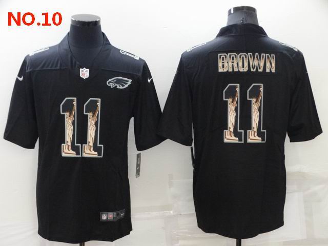 Men's Philadelphia Eagles #11 AJ Brown Jersey NO.10;